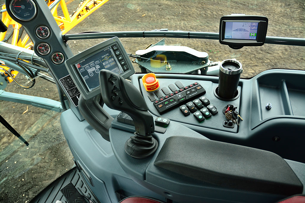 Cab interior assembly from thermoformed parts.