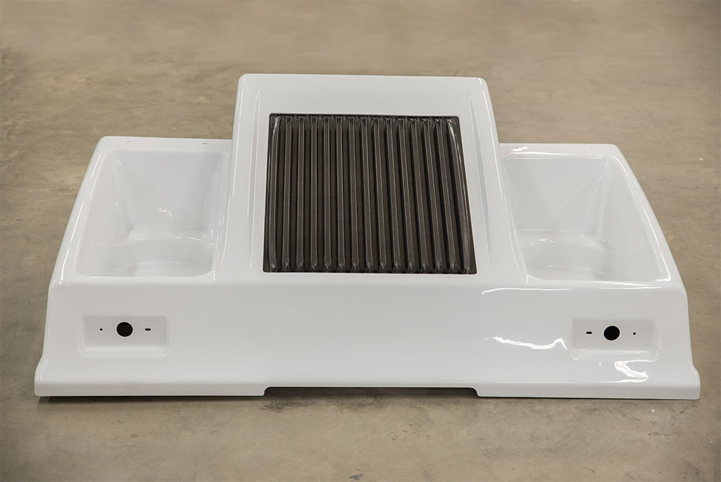 Our patented TEC process used to make this engine enclosure for a UTV.