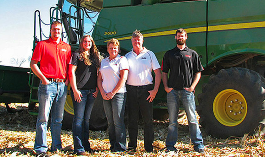 Terry and Nancy Kieffer (founders) with sons Travis and Dakota (owners) and daughter Amanda