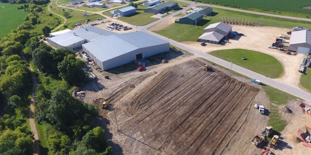 Dirt work being done mid 2019 as we prepared for the new addition!