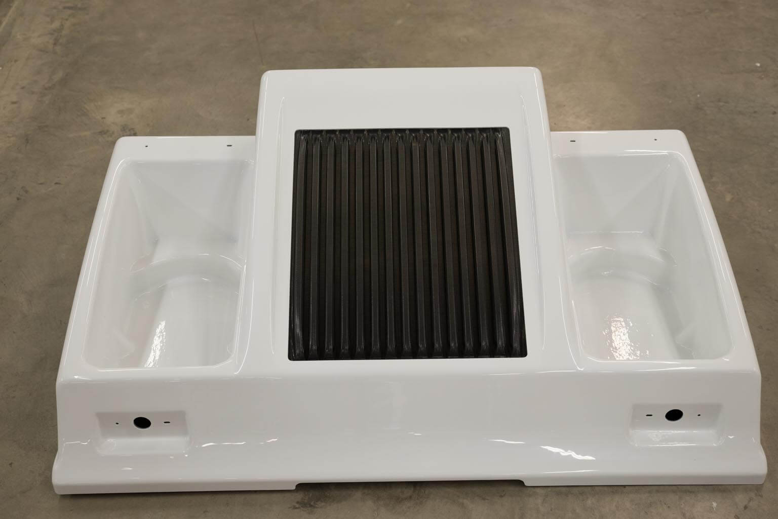 Our patented TEC (Tooless Engineered Composite)® process used to make this engine enclosure for a UTV.